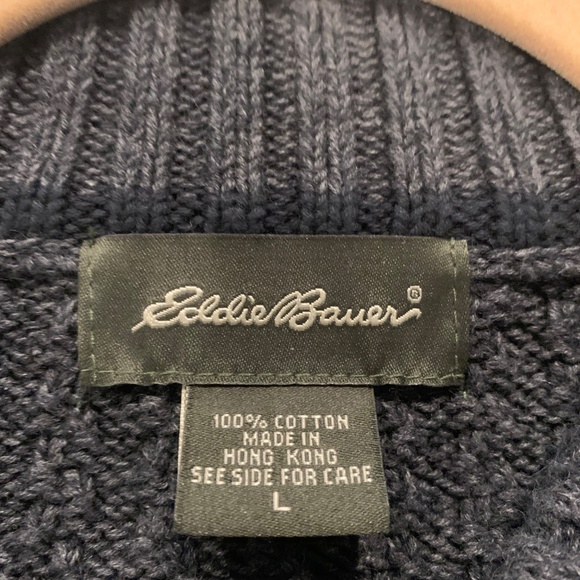 Eddie Bauer 100% Cotton Men's Pullover Sweater - Picture 3 of 3